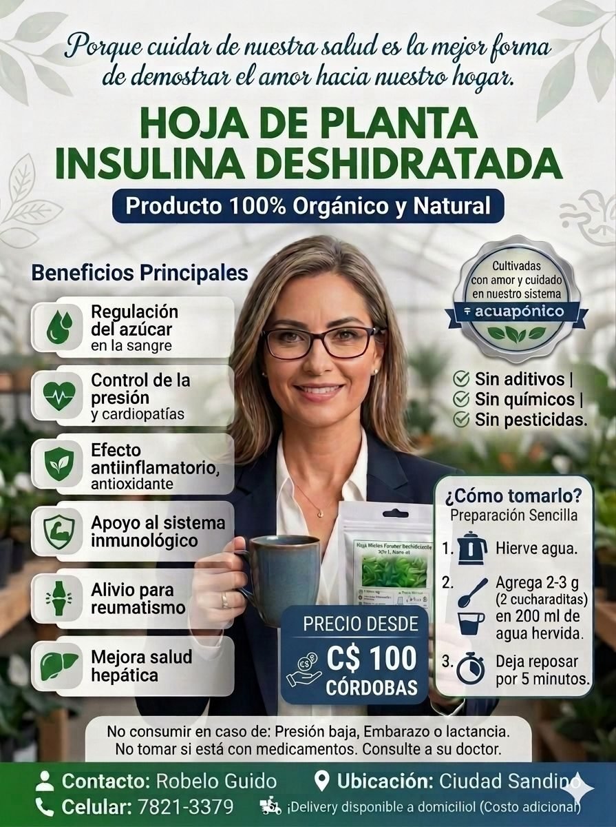 Hoja de insulina Deshidratada