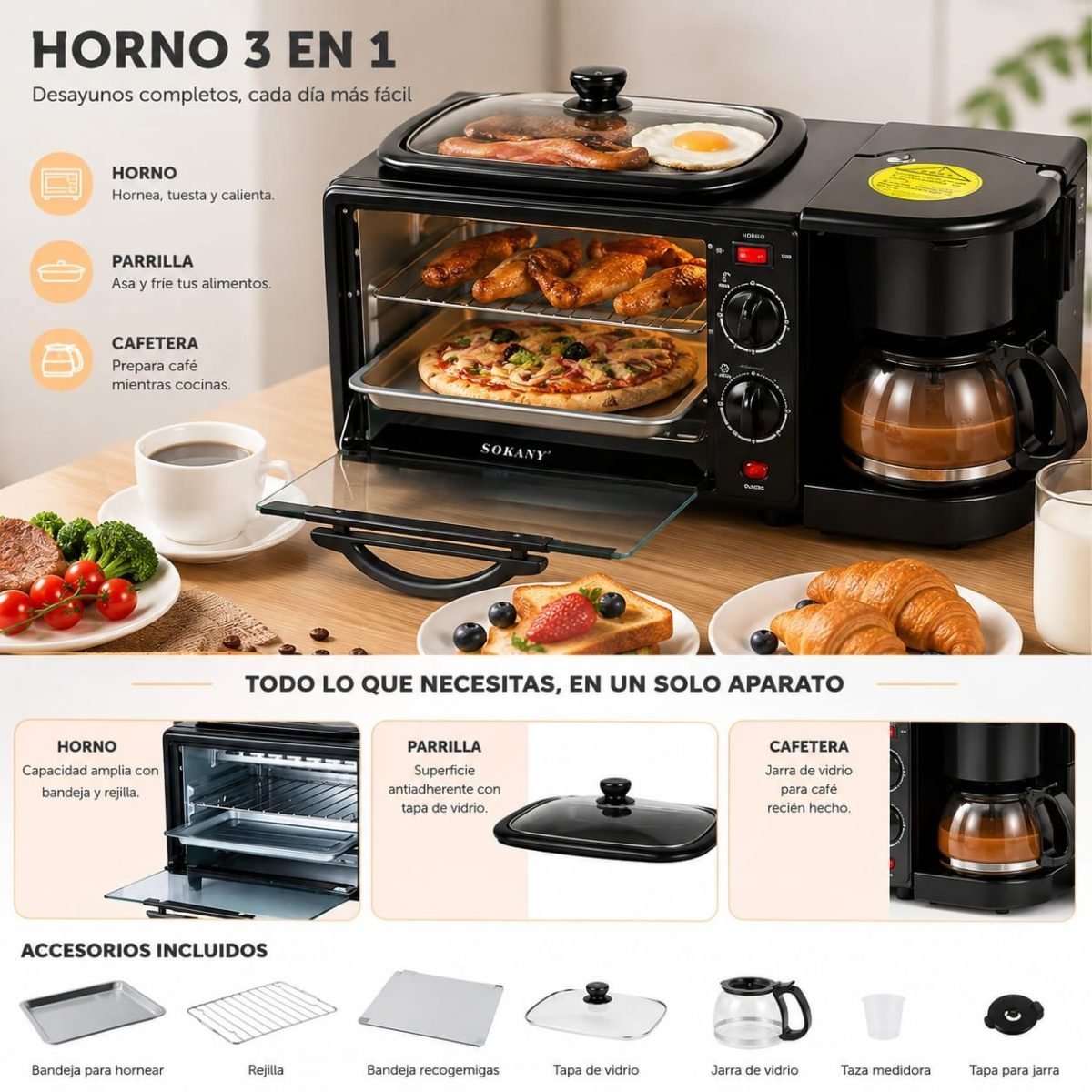 Horno 3 en 1 - foto 2