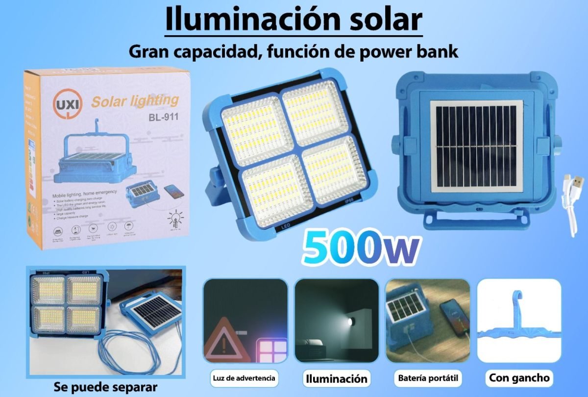 Iluminación solar en buen estado