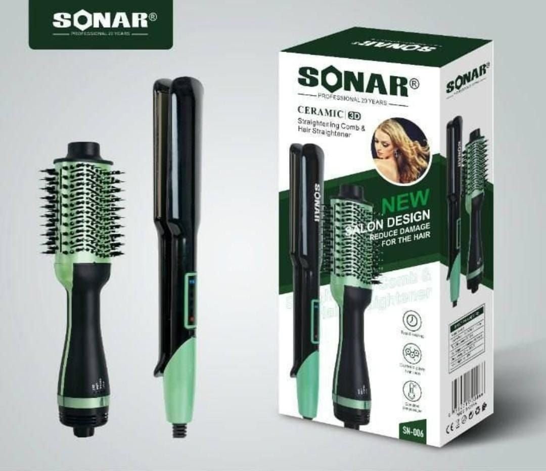 Set de cepillo y plancha para el cabello