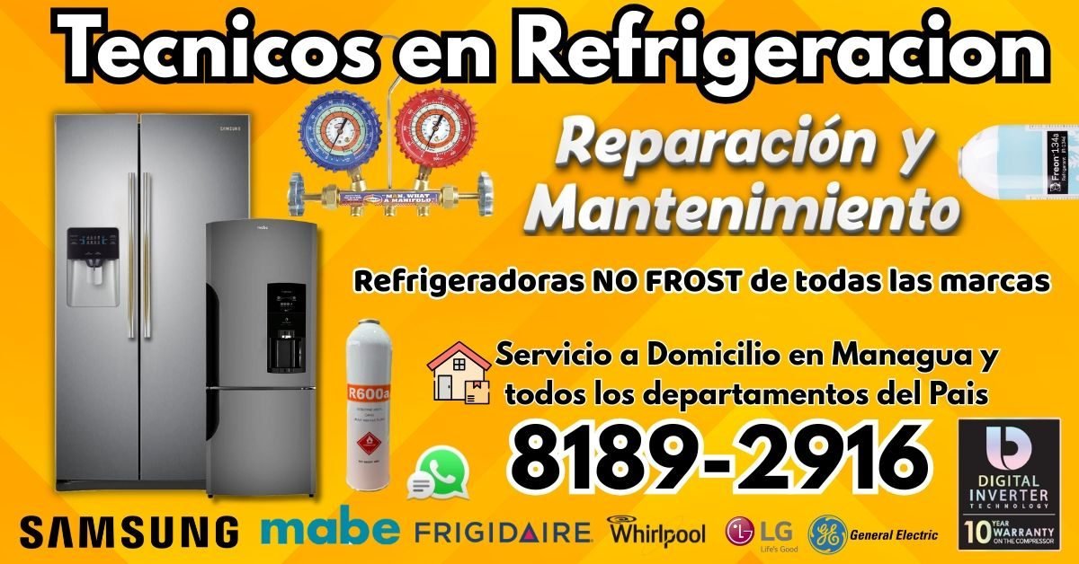 Reparacion y Manteniento de Refrigeradoras a Domicilio