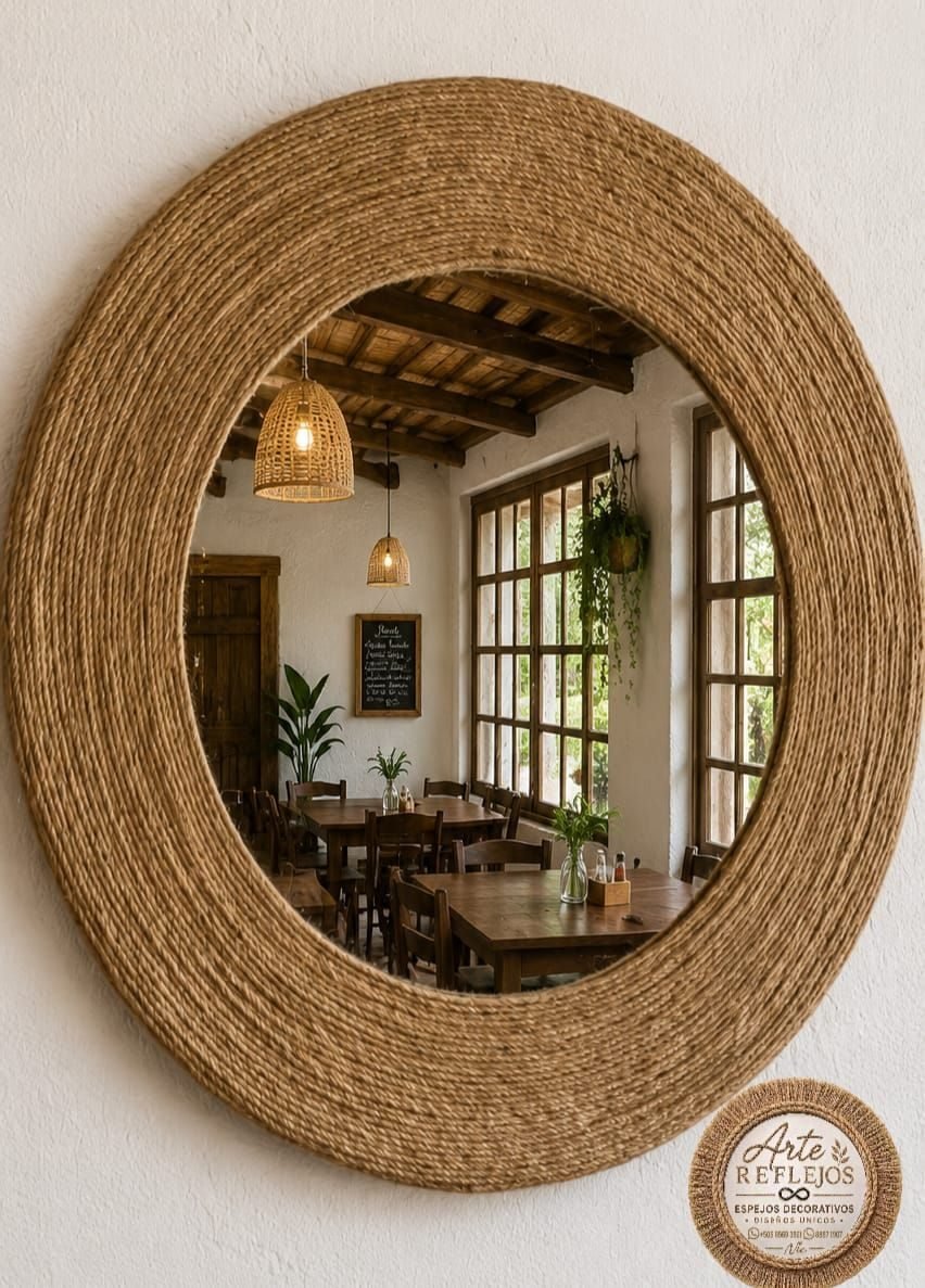 Espejos decorativos diseños rústico estilo BOHEMIO - foto 2
