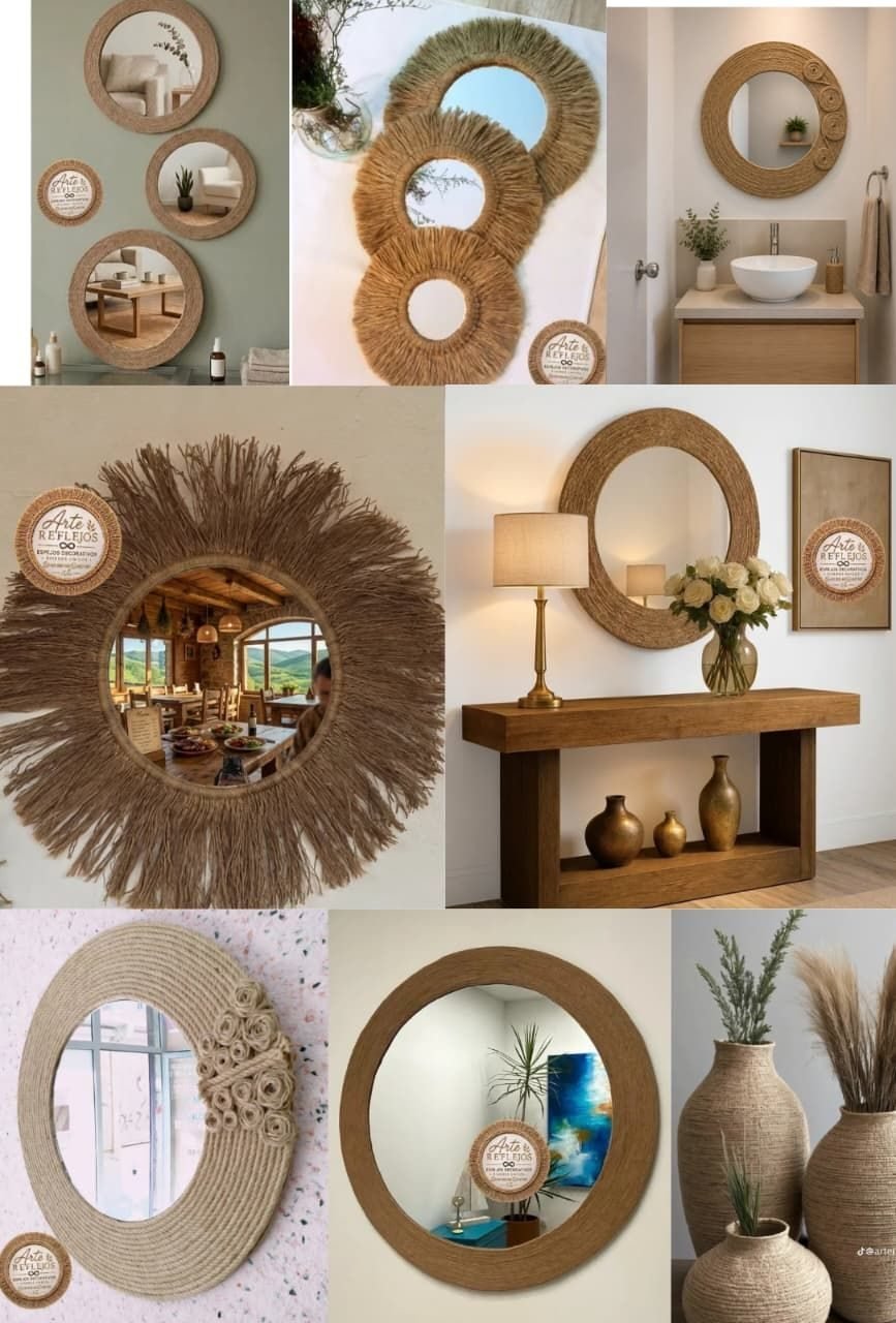 Espejos decorativos diseños rústico estilo BOHEMIO - foto 10