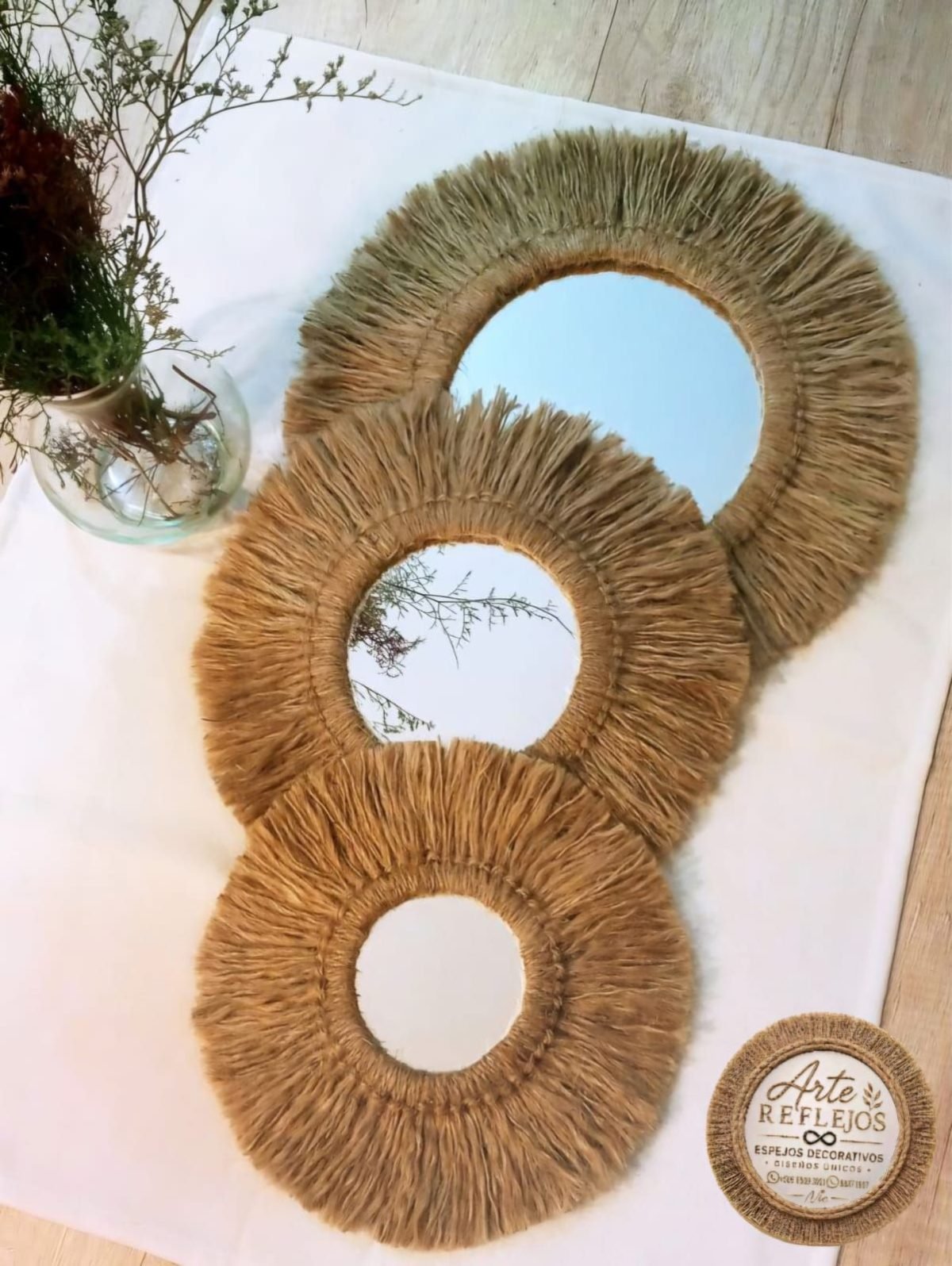 Espejos decorativos diseños rústico estilo BOHEMIO ❤️ - foto 7