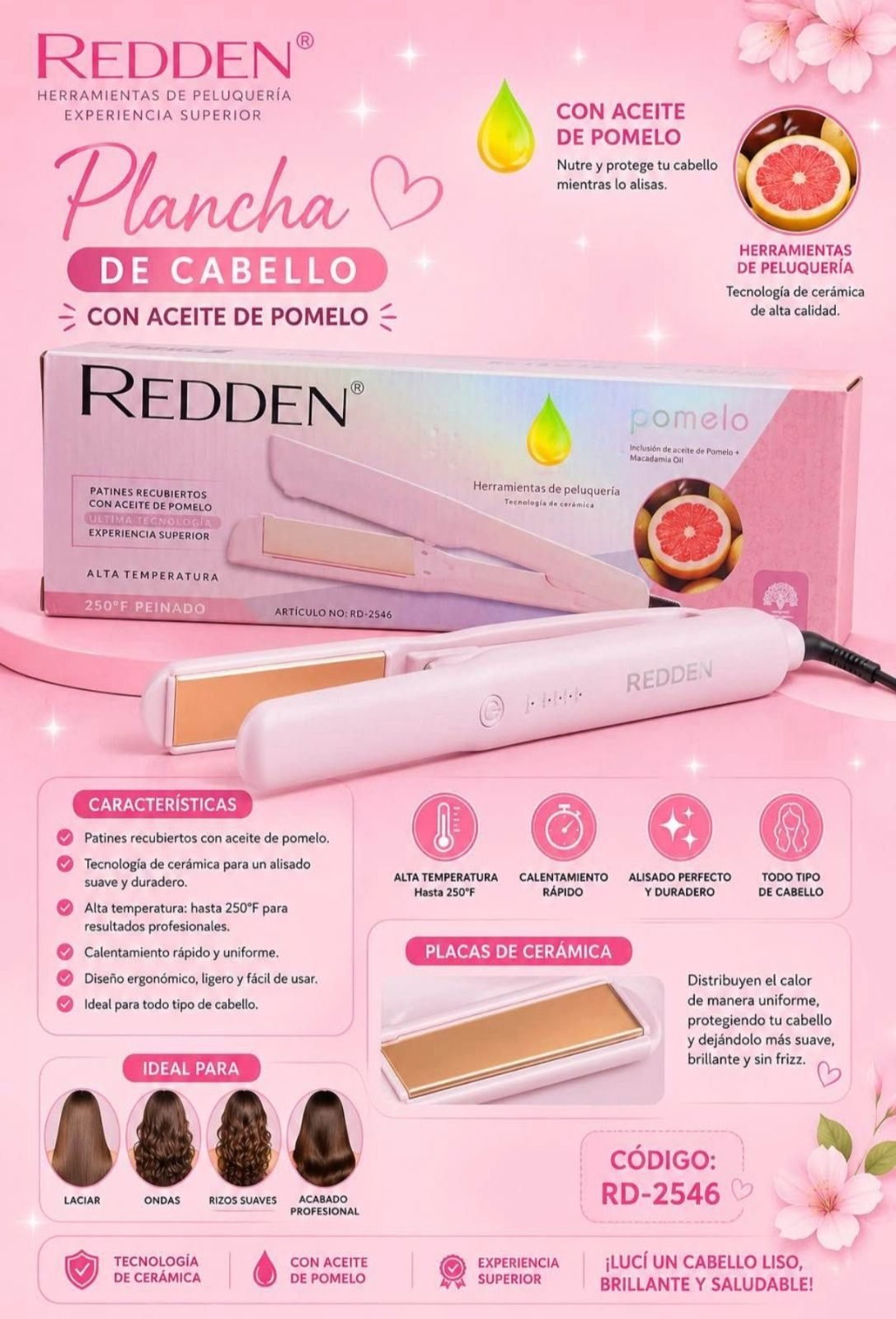 PLANCHAS DE CABELLO 🎀 NO SON ORIGINALES PERO SON BUENISIMAS 🎀💗 - foto 2