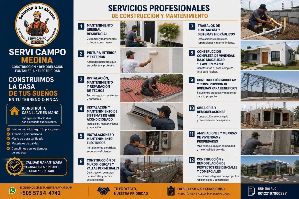 TODO EN EL RAMO DE LA CONSTRUCCIÓN: FONTANERIA,PINTURA,ELECTRICIDAD