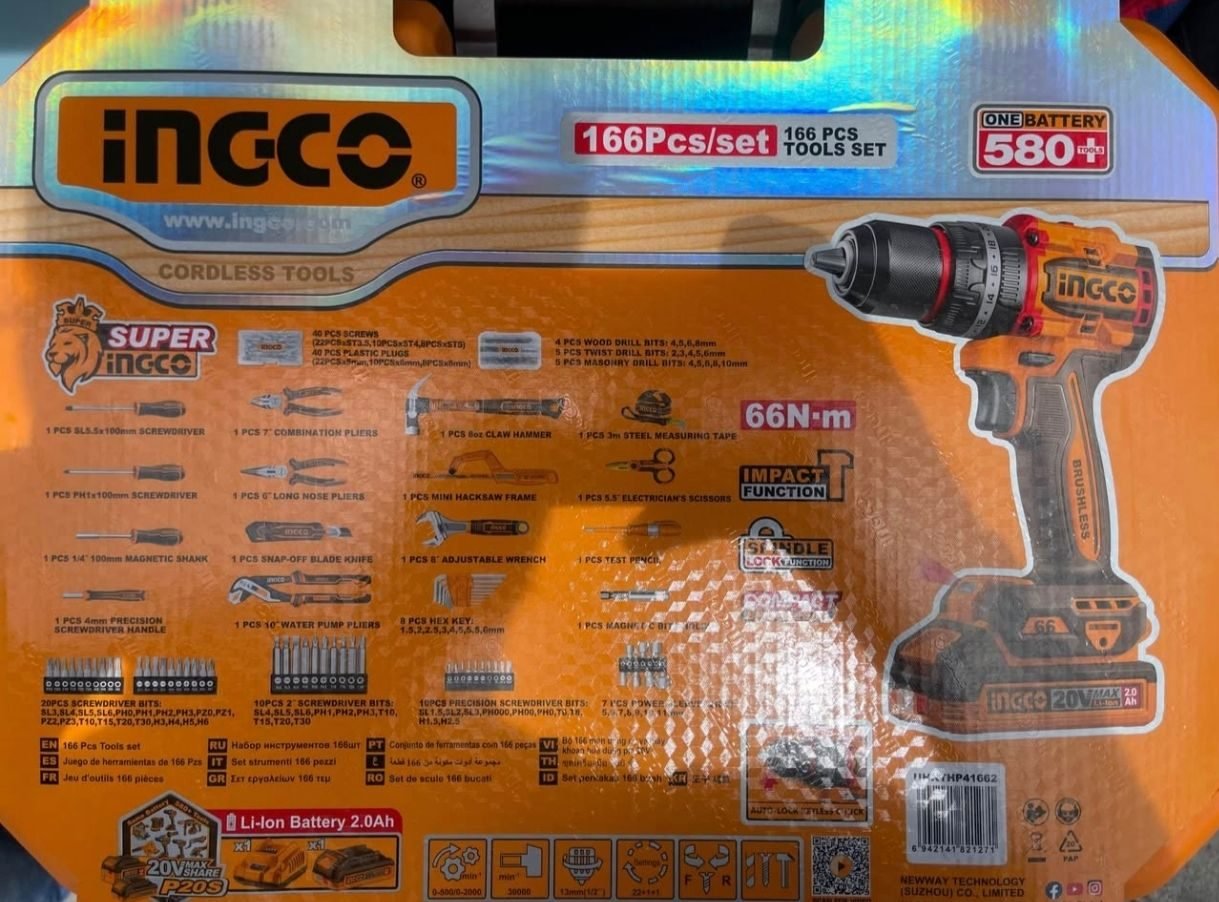Kit de Herraminetas ingco 166pcs - foto 3