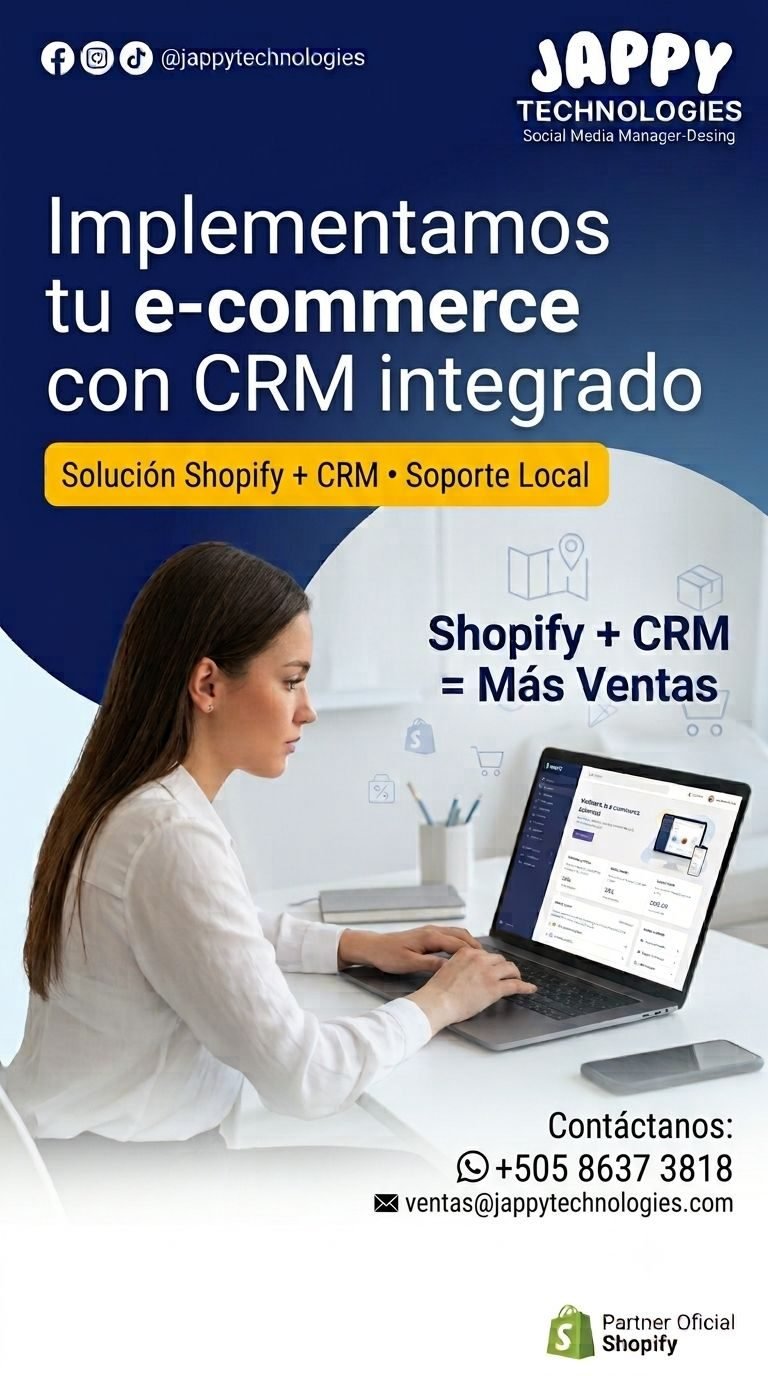 🚀 SHOPIFY + CRM = MÁS VENTAS