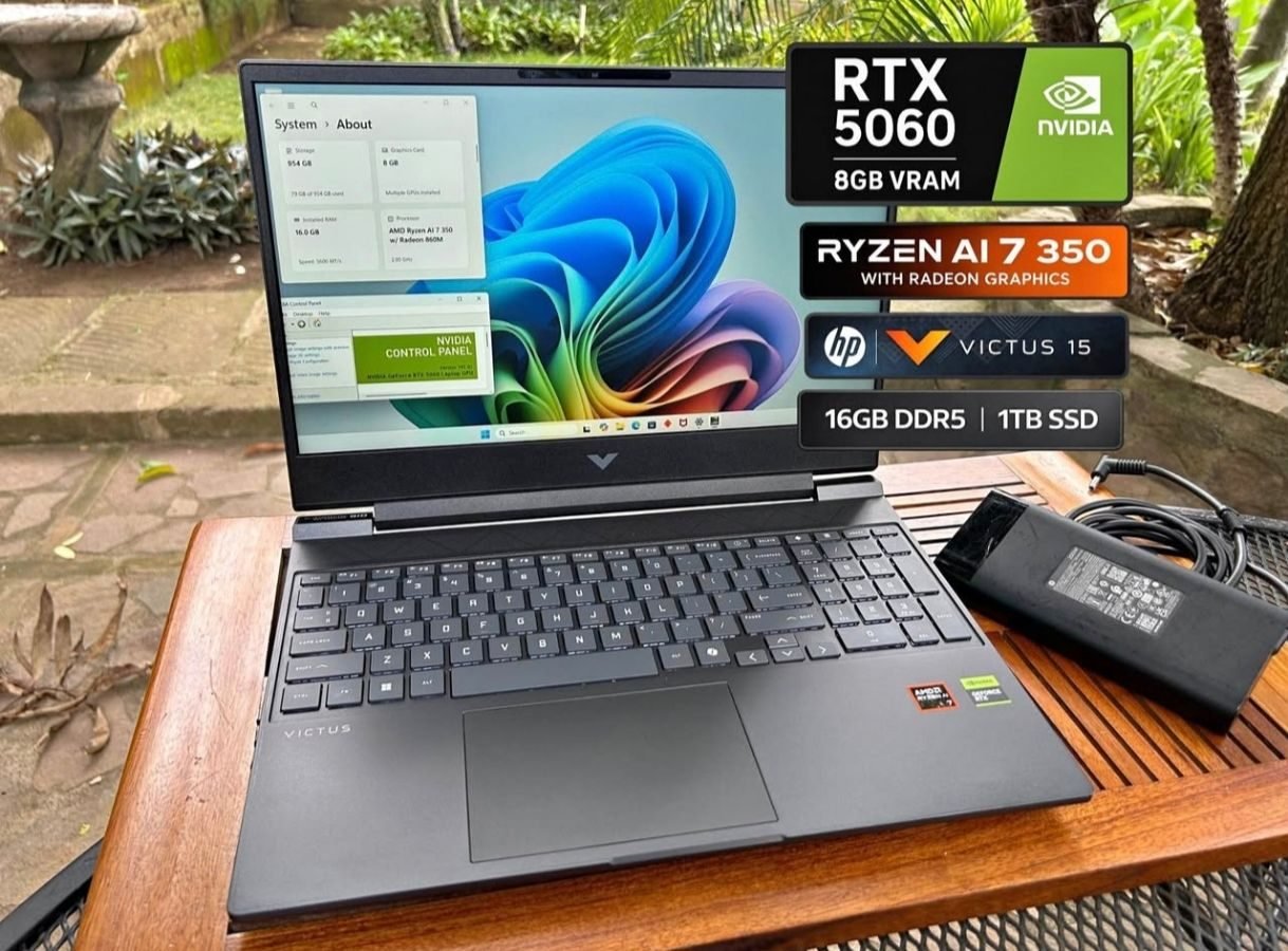 RTX 5060 HP Victus 15  Ryzen AI 7 350 16GB DDR5 1TB SSD Factura y Garantia