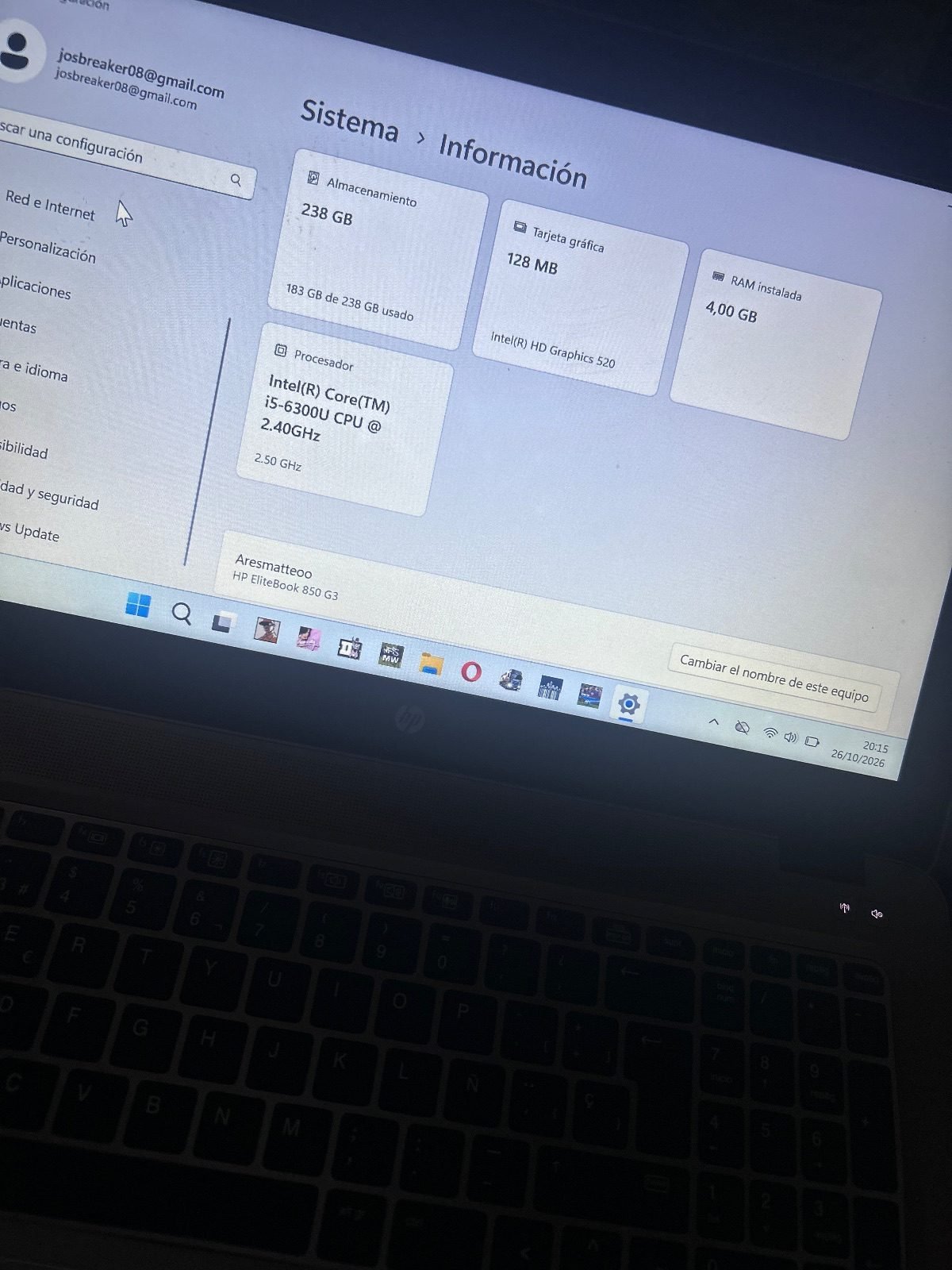 Vendo laptop Hp