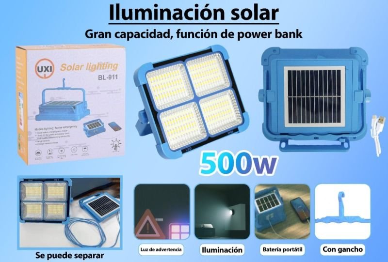 Iluminación solar en buen estado