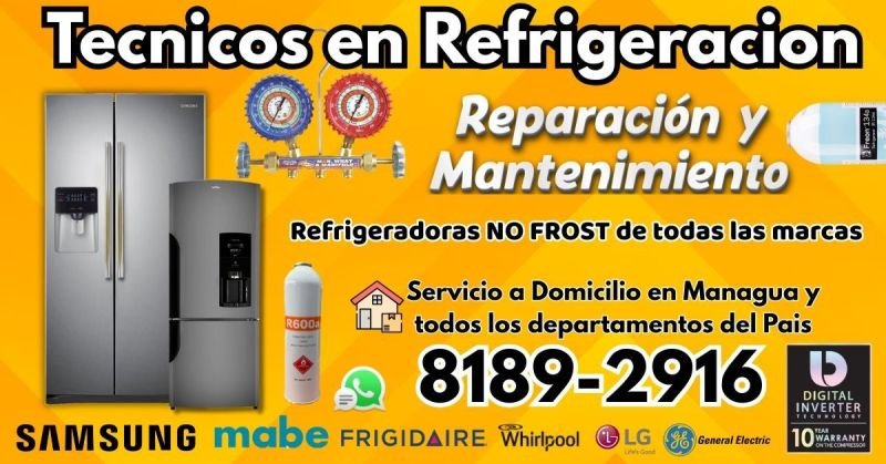 Reparacion y Manteniento de Refrigeradoras a Domicilio