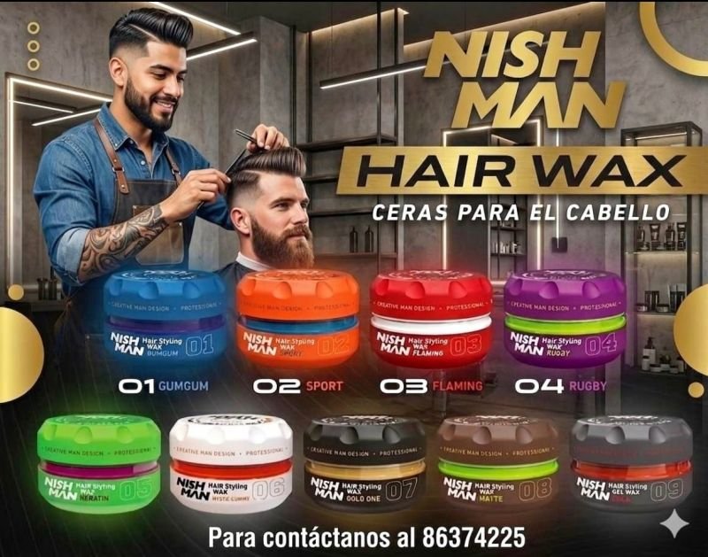 Cera Nishman Original para el cabello- Gama Completa Styling Profesional