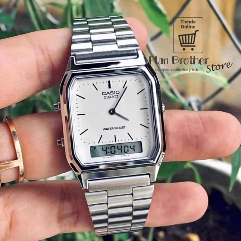 Casio AQ 230 Fondo Blanco Original.
